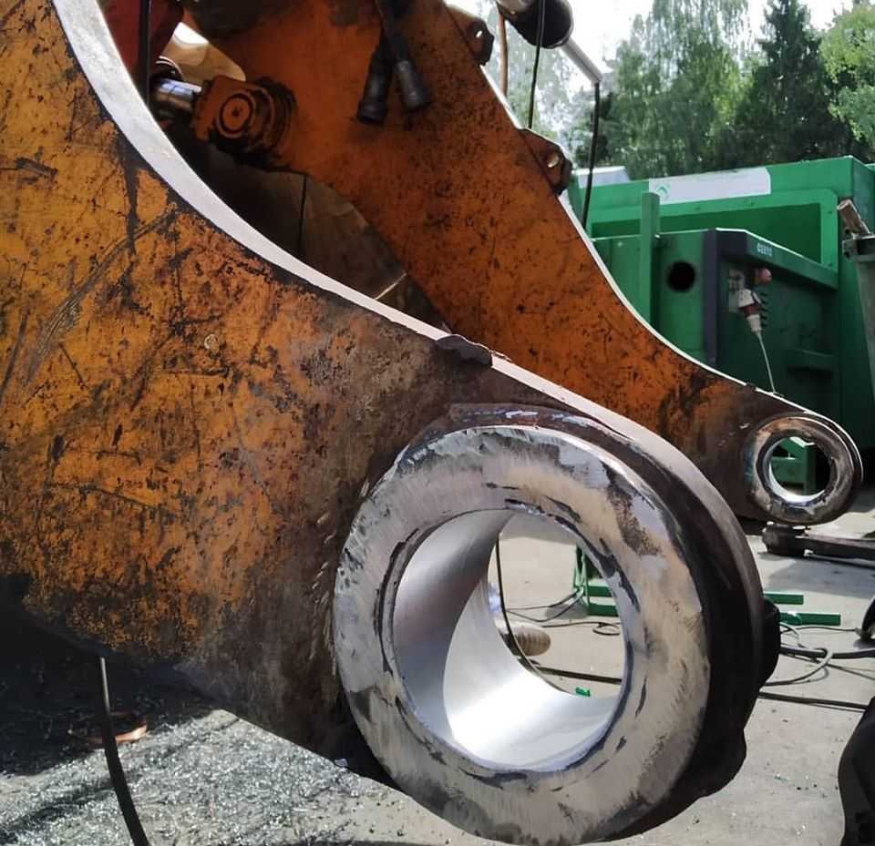 Tentýž otvor po vyvaření a obrobení na původní rozměr.